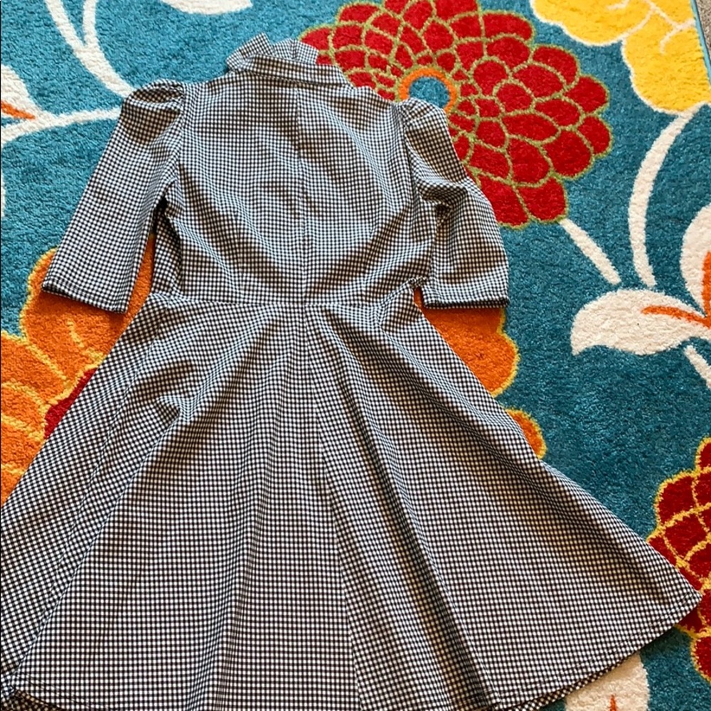 Miusol Black White Gingham‎ Retro Dress Stretchy EUC XL - Picture 8 of 12